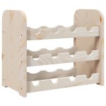Vidaxl casier  vin 43x25x37 cm bois de pin massif