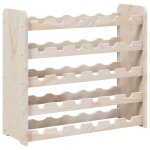 Vidaxl casier  vin 67, 5x25x60 cm bois de pin massif