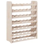 Vidaxl casier  vin 67, 5x25x87 cm bois de pin massif