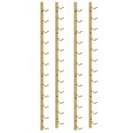 Vidaxl casier � vin mural pour 12 bouteilles 2 pcs dor� fer