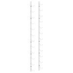 Vidaxl casier � vin mural pour 12 bouteilles blanc fer