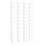 Vidaxl casier � vin mural pour 24 bouteilles 2 pcs blanc fer