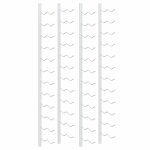 Vidaxl casier � vin mural pour 24 bouteilles 2 pcs blanc fer