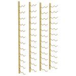 Vidaxl casier à vin mural pour 24 bouteilles 2 pcs doré fer Vidaxl casier à vin mural pour 24 bouteilles 2 pcs doré fer