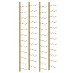 Vidaxl casier � vin mural pour 24 bouteilles 2 pcs dor� fer