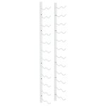 Vidaxl casier � vin mural pour 24 bouteilles blanc fer