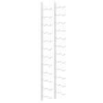 Vidaxl casier � vin mural pour 24 bouteilles blanc fer