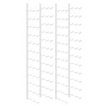 Vidaxl casier � vin mural pour 36 bouteilles 2 pcs blanc fer