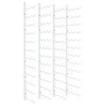 Vidaxl casier  vin mural pour 36 bouteilles 2 pcs blanc fer