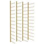 Vidaxl casier � vin mural pour 36 bouteilles 2 pcs dor� fer