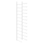 Vidaxl casier � vin mural pour 36 bouteilles blanc fer