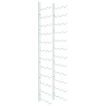 Vidaxl casier  vin mural pour 36 bouteilles blanc fer