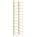 Vidaxl casier � vin mural pour 36 bouteilles dor� fer