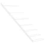Vidaxl casier � vin mural pour 7 bouteilles blanc fer