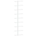Vidaxl casier � vin mural pour 9 bouteilles blanc fer