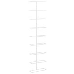 Vidaxl casier  vin mural pour 9 bouteilles blanc fer