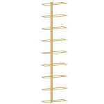 Vidaxl casier � vin mural pour 9 bouteilles dor� fer