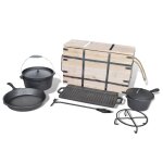 Vidaxl lot de casseroles batterie de cuisine 9 pcs
