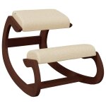 Vidaxl chaise assis - genoux cr�me 55x84x55 cm contreplaqu� de bouleau