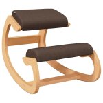Vidaxl chaise assis - genoux marron 55x84x55 cm contreplaqu� de bouleau