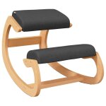 Vidaxl chaise assis - genoux noir 55x84x55 cm contreplaqu� de bouleau