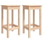 Vidaxl chaises de bar lot de 2 40x40x78 cm bois de pin solide