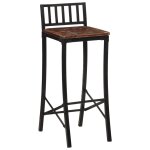 Vidaxl chaises de bar lot de 2 bois de r�cup�ration massif