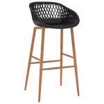 Vidaxl chaises de bar lot de 2 noir Vidaxl chaises de bar lot de 2 noir