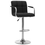 Vidaxl chaises de bar lot de 2 noir tissu