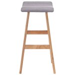 Vidaxl chaise de bar gris clair tissu