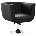 Vidaxl chaise de bar noir similicuir