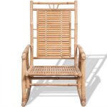Vidaxl chaise  bascule en bambou