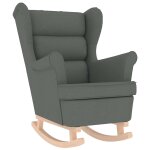 Vidaxl chaise à bascule gris foncé 74x90x102 cm tissu Vidaxl chaise à bascule gris foncé 74x90x102 cm tissu