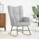 Vidaxl chaise  bascule gris nuage tissu