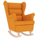 Vidaxl chaise à bascule jaune foncé 74x90x102 cm tissu Vidaxl chaise à bascule jaune foncé 74x90x102 cm tissu
