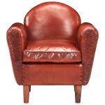 Vidaxl chaise cabriolet marron 77x65x79 cm cuir v�ritable