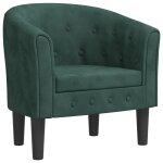 Vidaxl chaise cabriolet de massage vert foncé velours Vidaxl chaise cabriolet de massage vert foncé velours
