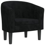 Vidaxl chaise cabriolet noir velours Vidaxl chaise cabriolet noir velours