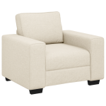 Vidaxl canap avec coussin avec oreiller beige 100 x 77 x 82 cm lin