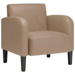 Vidaxl chaise de canap avec accoudoirs cappuccino noir 54 cm