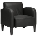 Vidaxl chaise de canapé avec accoudoirs noir 54 cm similicuir Vidaxl chaise de canapé avec accoudoirs noir 54 cm similicuir