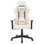 Vidaxl chaise de jeu blanc et rose cuir artificiel