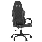 Vidaxl chaise de jeu de massage noir et gris similicuir