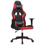 Vidaxl chaise de jeu de massage noir et rouge similicuir Vidaxl chaise de jeu de massage noir et rouge similicuir