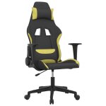 Vidaxl chaise de jeu de massage noir et vert clair tissu Vidaxl chaise de jeu de massage noir et vert clair tissu