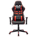 Vidaxl chaise de jeu noir et rouge cuir artificiel