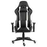 Vidaxl chaise de jeu pivotante blanc pvc