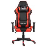 Vidaxl chaise de jeu pivotante rouge pvc