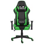 Vidaxl chaise de jeu pivotante vert pvc