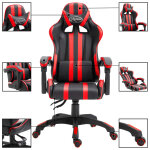 Vidaxl chaise de jeu rouge similicuir